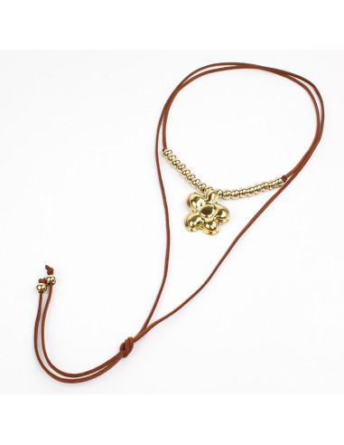 Collar de Gamuza Organic Flower