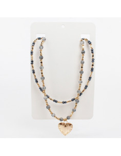 Collar Double Heart | Venta mayorista – Infinita