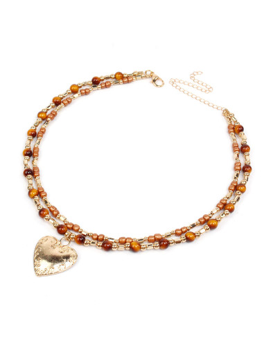 Collar Double Heart | Venta mayorista – Infinita