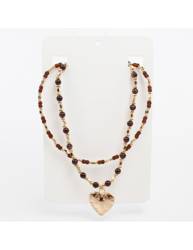 Collar Double Heart | Venta mayorista – Infinita
