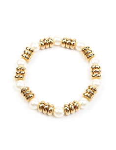 Pulsera Gold & Pearl | Venta mayorista – Infinita