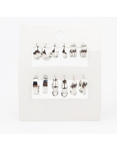 Aros Set x6 Silver Organics (I7588)