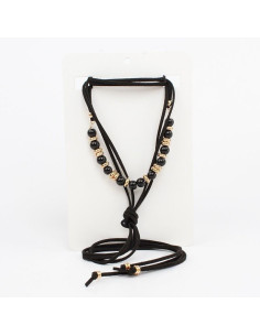 Collar de Gamuza Golden Black