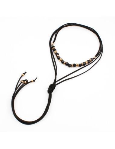Collar de Gamuza Golden Black