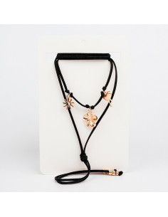 Collar de Gamuza Golden Charms