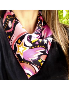 Pañuelo Lucky Eye Black&Pink