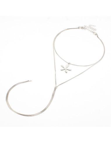 Collar Corbatero de Cadenas New Organic Flower