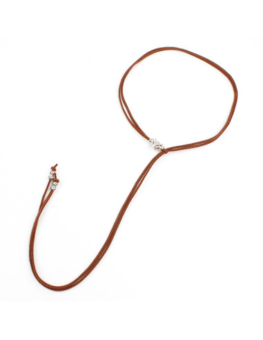 Collar Corbatero de Gamuza Tiger