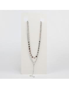 Collar Corbatero de Cadenas Fancy Hearts