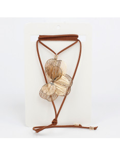 Collar de Gamuza Gold Half Soleil