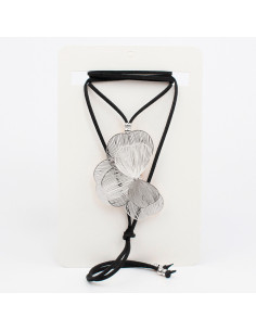 Collar de Gamuza Half Silver Soleil