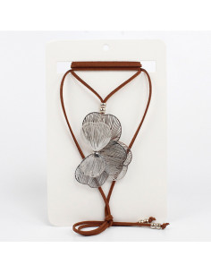 Collar de Gamuza Half Silver Soleil