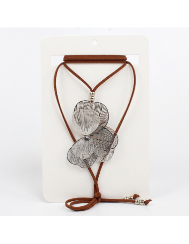 Collar de Gamuza Half Silver Soleil