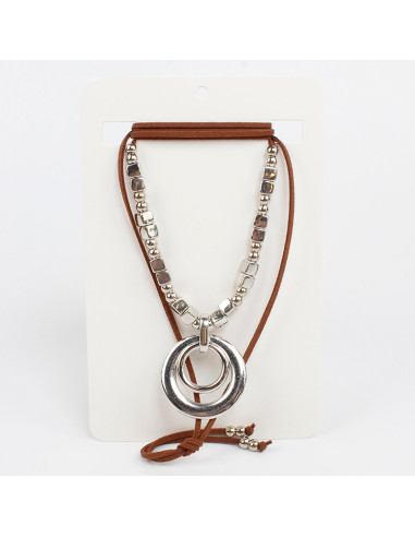 Collar de Gamuza Silver Aura