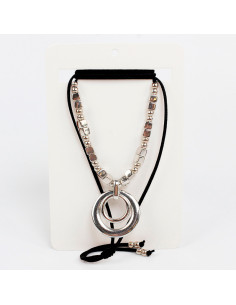 Collar de Gamuza Silver Aura