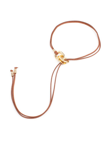 Collar de Gamuza Textured Links