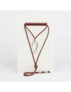 Collar de Gamuza Large Heart