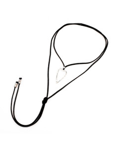 Collar de Gamuza Large Heart