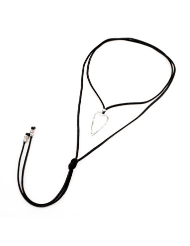 Collar de Gamuza Large Heart