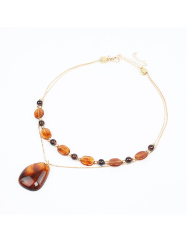 Collar de Cadenas Amber Gold