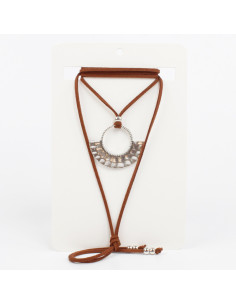 Collar de Gamuza Boho Circle
