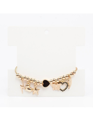 Pulsera Multicharms Dark Heart