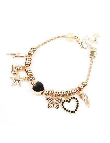 Pulsera Multicharms Dark Heart