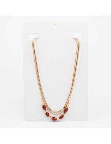 Collar de Cadenas Cacao Beads