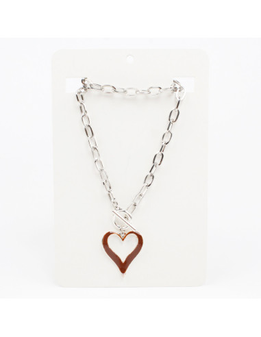 Collar de Cadena Colored Heart