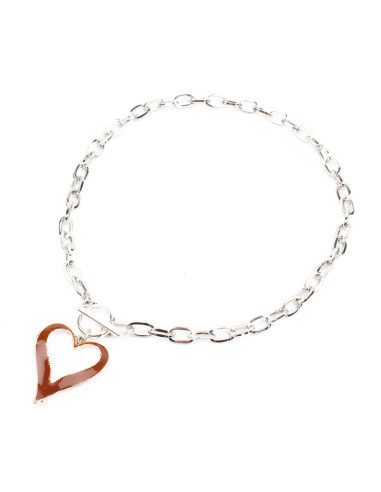 Collar de Cadena Colored Heart