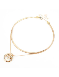 Collar de Cadenas New Gold Texture