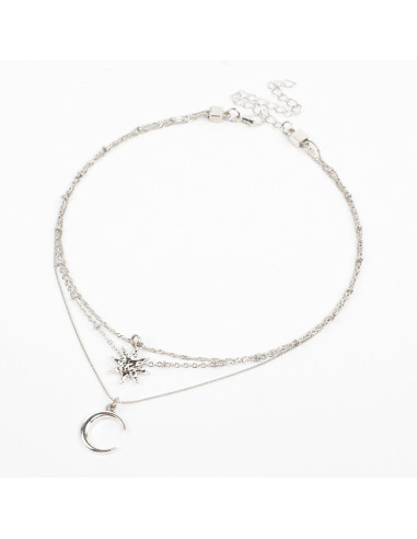 Collar de Cadenas Sunmoon Silver