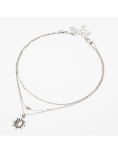 Collar de Cadenas Boho Sun Moon