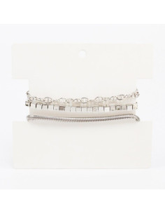 Set Pulseras Silver Trio