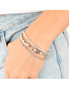 Set Pulseras Silver Trio