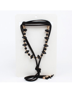 Collar de Gamuza Choco and Black