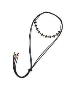 Collar de Gamuza Choco and Black