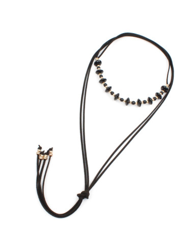 Collar de Gamuza Choco and Black