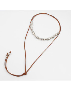 Collar de Gamuza Silver Rings