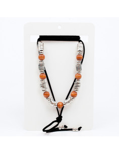 Collar de Gamuza Silver Wood