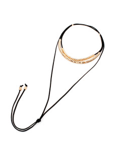 Collar Corbatero de Gamuzas Golden Hexa