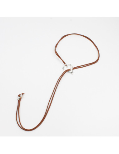 Collar de Gamuza Crossed Heart