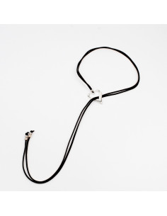 Collar de Gamuza Crossed Heart