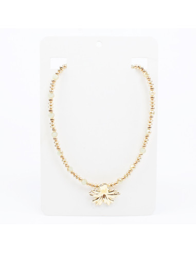 Collar Flexible Gold Rare Flower