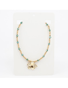 Collar Flexible Gold Rare Flower