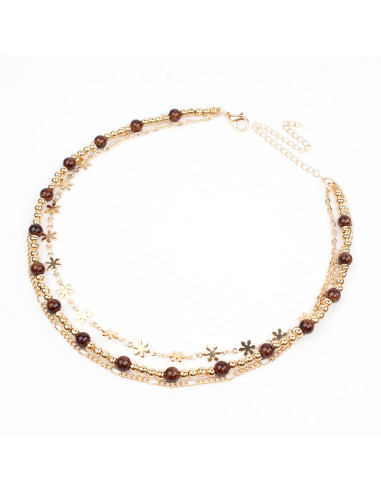 Collar Combinado Shattered Flowers