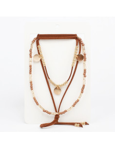 Set de Collares Colored Suede