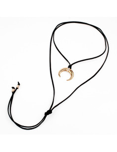 Collar de Gamuza Golden Boho Shine