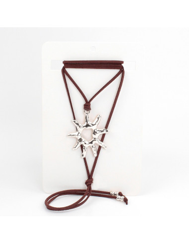 Collar New Silver Sun | Venta mayorista – Infinita