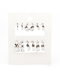 Set x6 Mix Silver Curves | Venta mayorista – Infinita